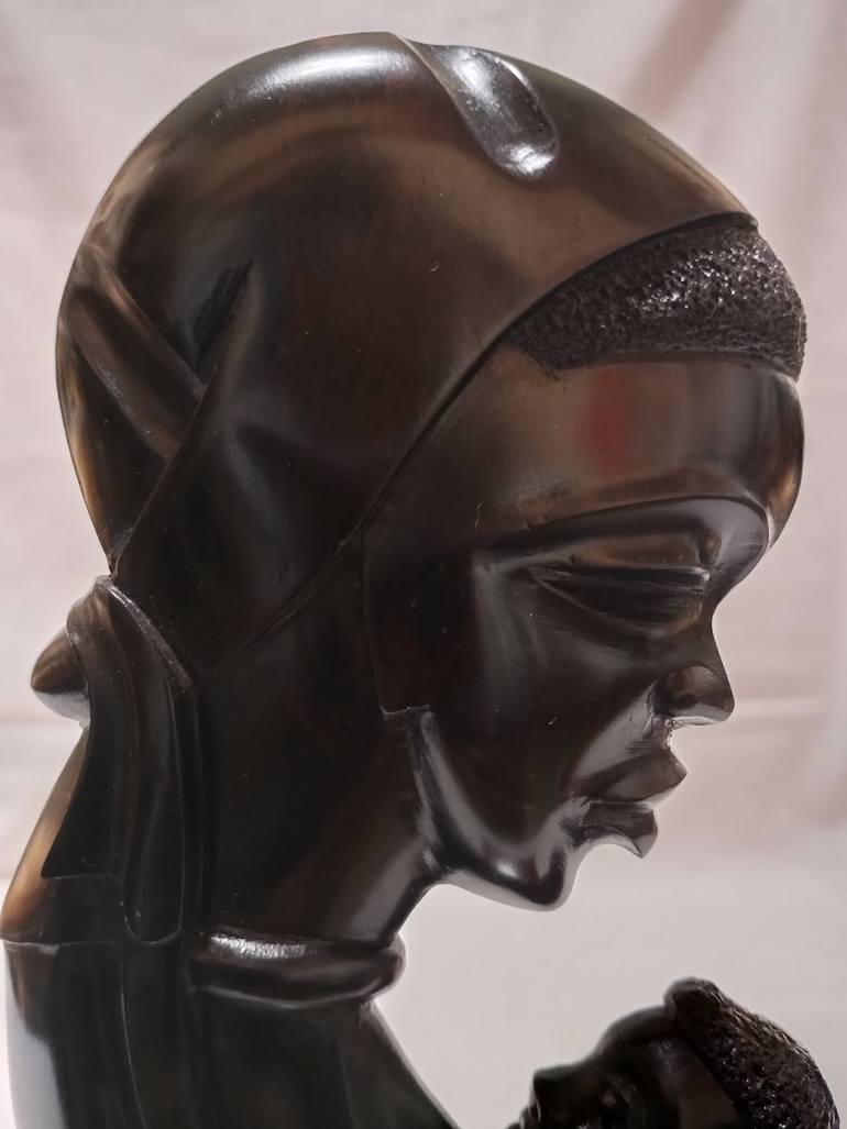 Original Abstract Family Sculpture by Aeidy Kassimba