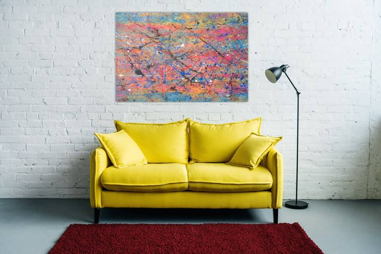 Original Abstract Expressionism Abstract Painting by Aeidy Kassimba