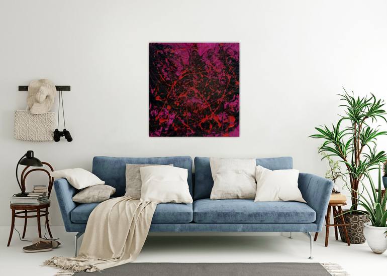 Original Abstract Expressionism Abstract Painting by Aeidy Kassimba