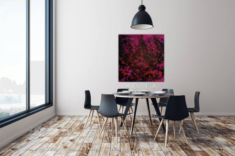 Original Abstract Expressionism Abstract Painting by Aeidy Kassimba