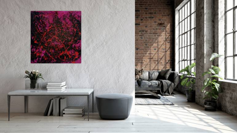 Original Abstract Expressionism Abstract Painting by Aeidy Kassimba