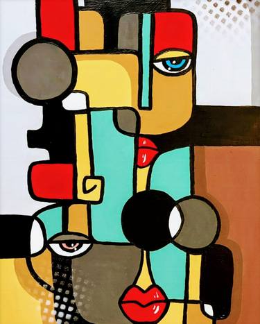 Print of Figurative Abstract Paintings by Aeidy Kassimba