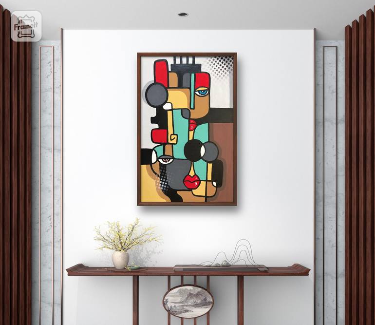 Original Contemporary Abstract Painting by Aeidy Kassimba