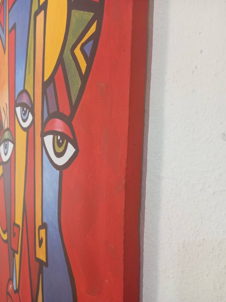 Original Abstract Love Painting by Aeidy Kassimba