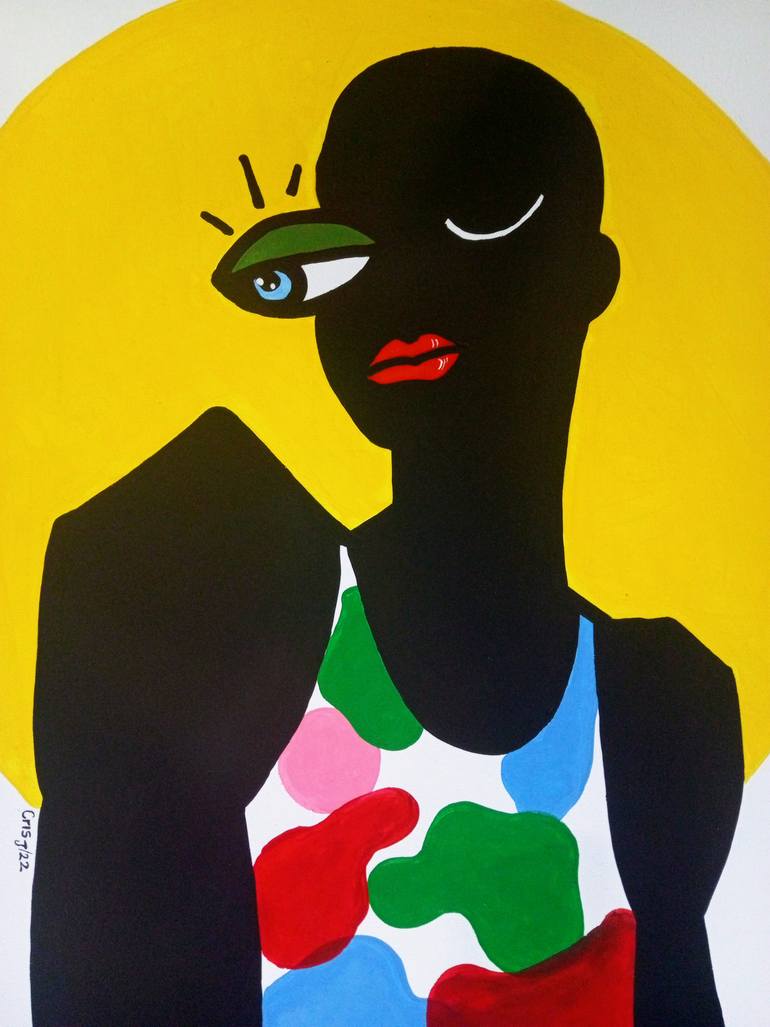 Original Abstract Love Painting by Aeidy Kassimba