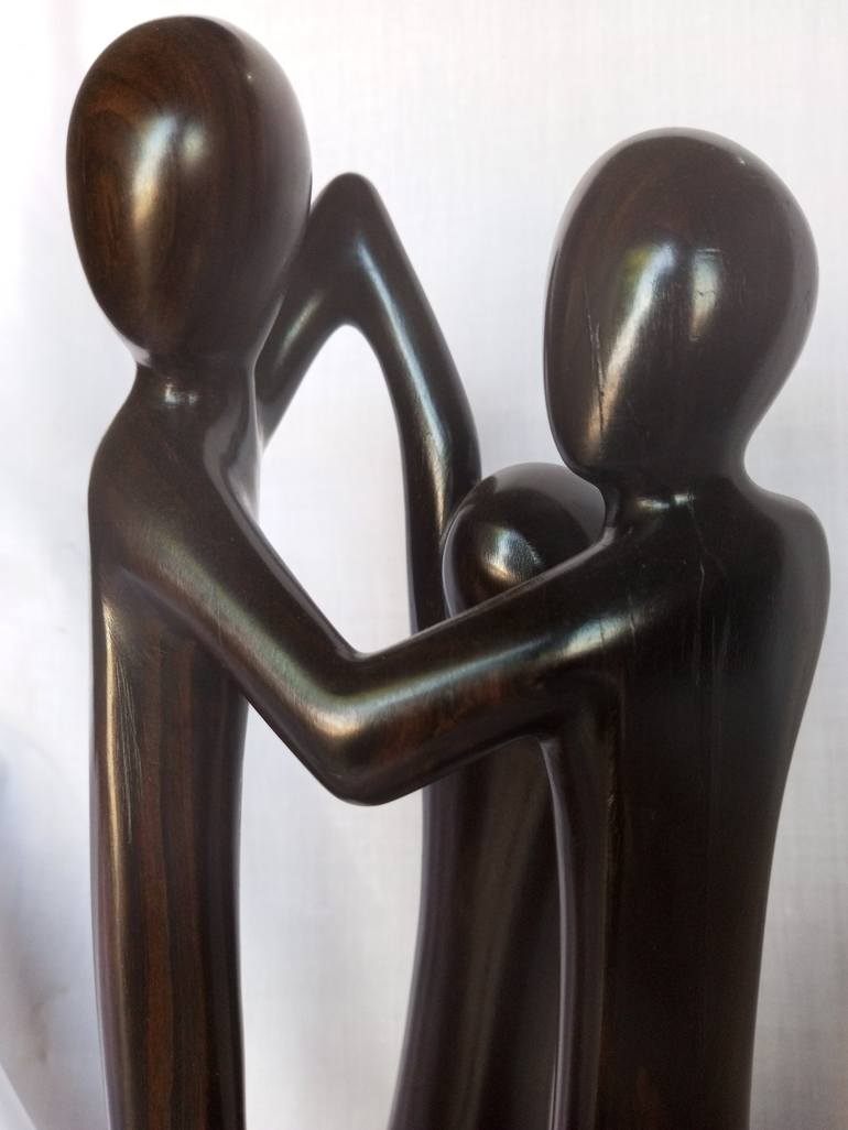 Original 3d Sculpture Family Sculpture by Aeidy Kassimba