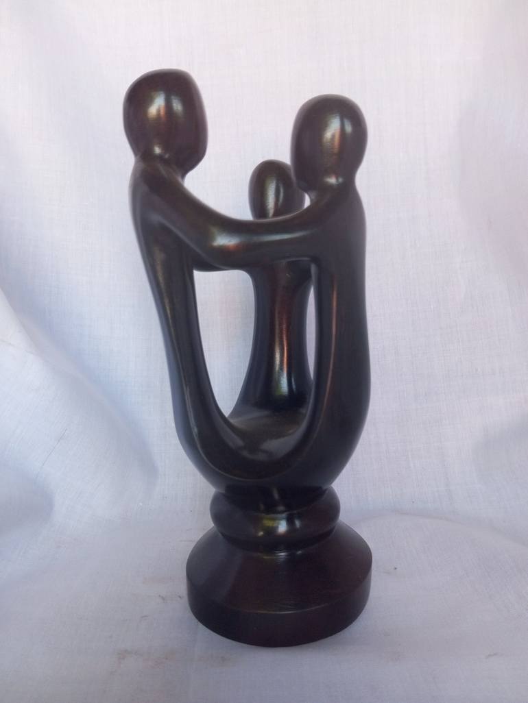 Original 3d Sculpture Family Sculpture by Aeidy Kassimba