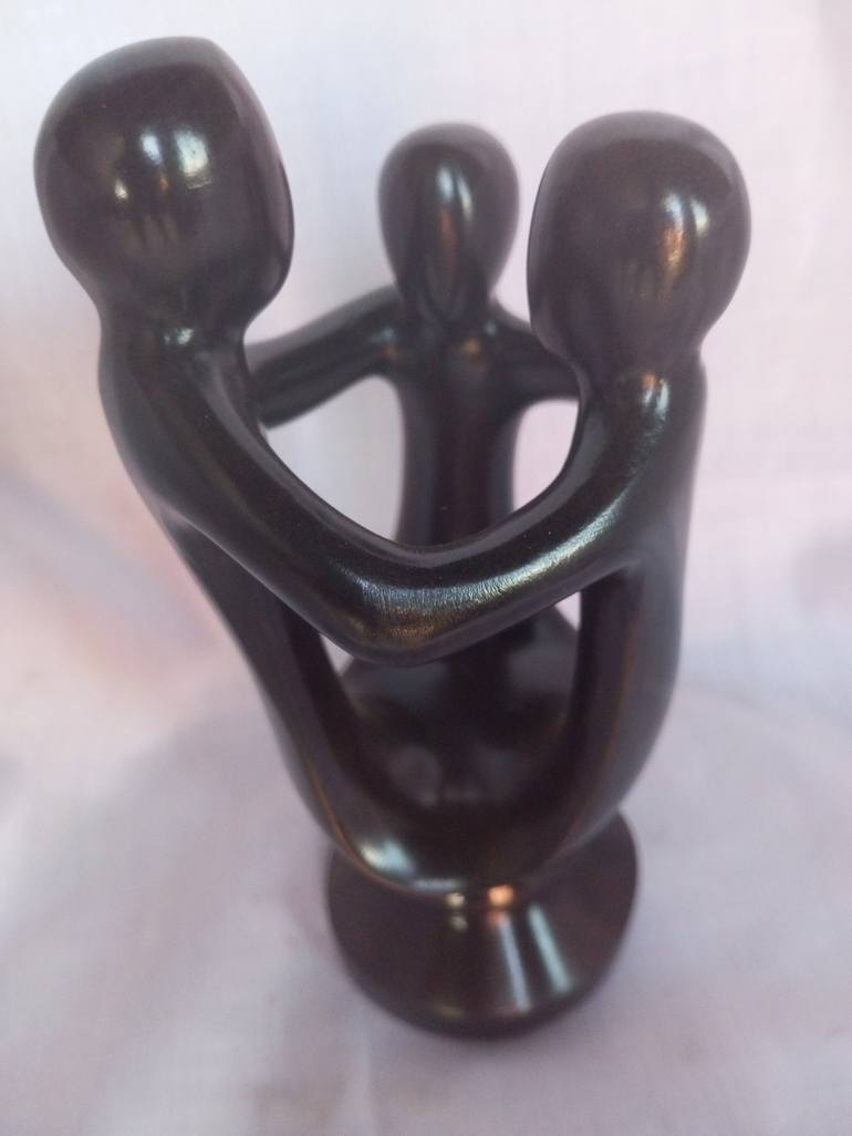 Original Family Sculpture by Aeidy Kassimba