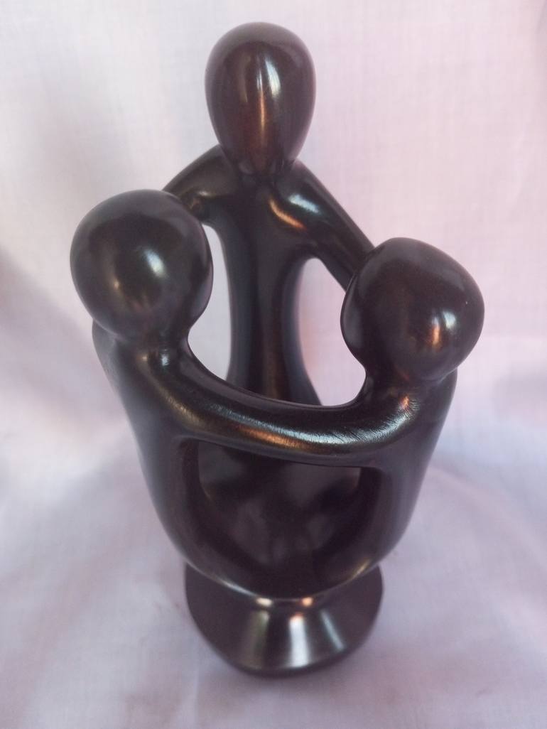 Original 3d Sculpture Family Sculpture by Aeidy Kassimba