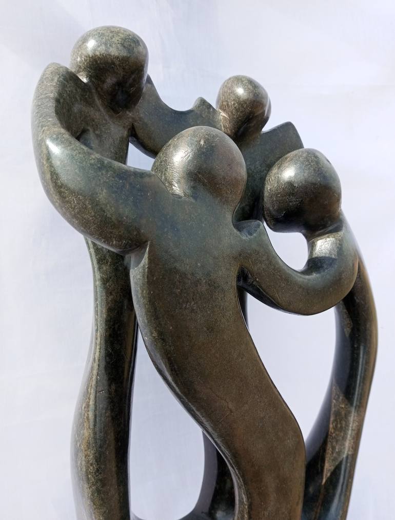 Original 3d Sculpture Family Sculpture by Aeidy Kassimba