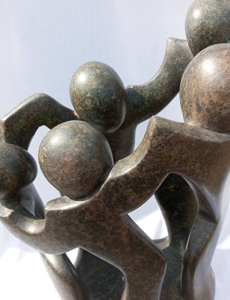 Original 3d Sculpture Family Sculpture by Aeidy Kassimba