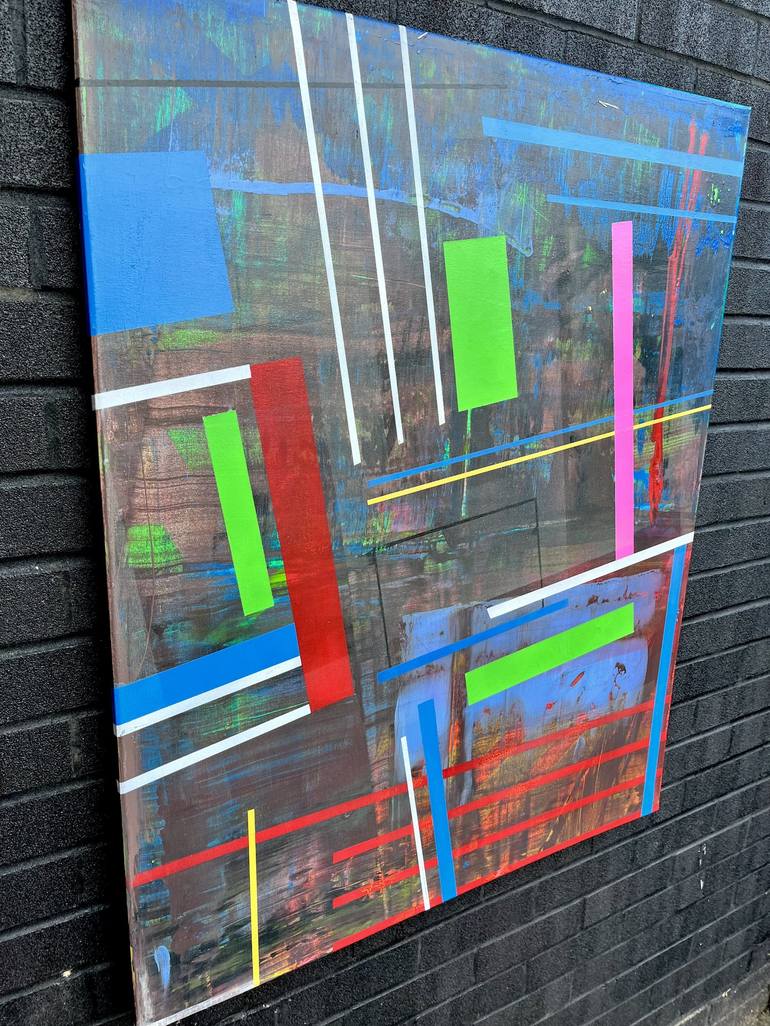 Original Pop Art Abstract Painting by Dene Hakner