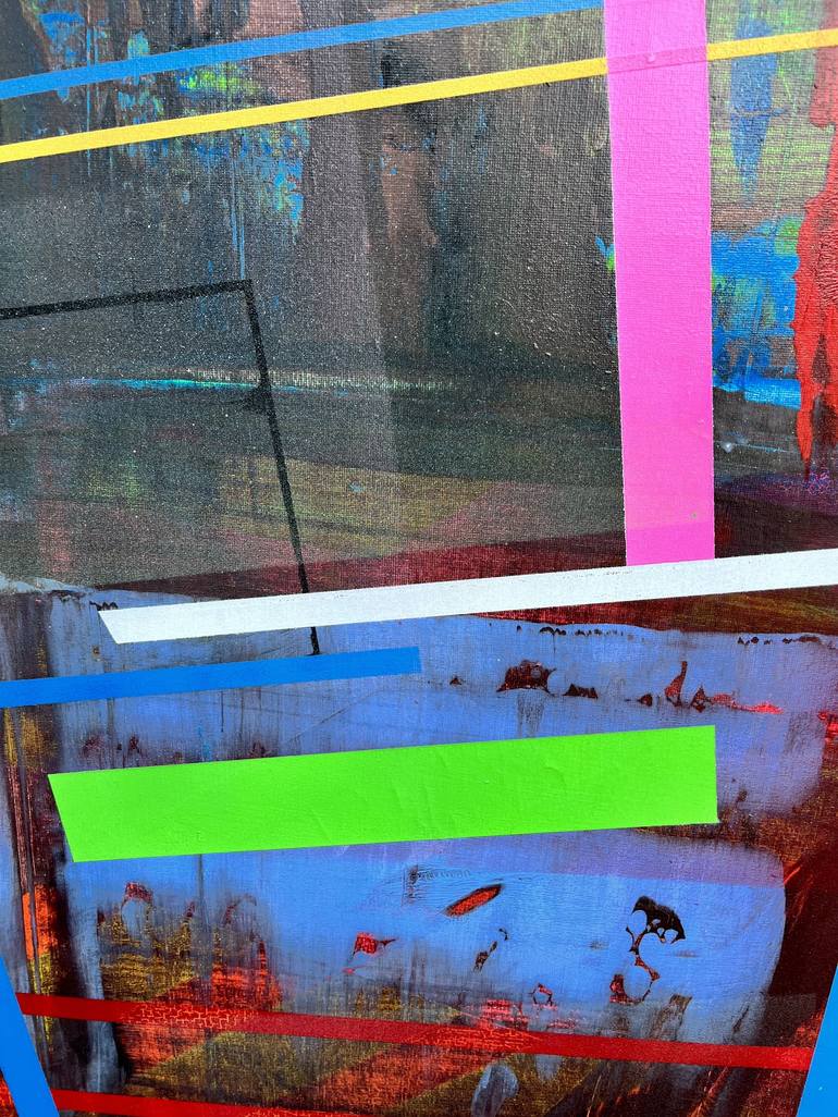 Original Pop Art Abstract Painting by Dene Hakner