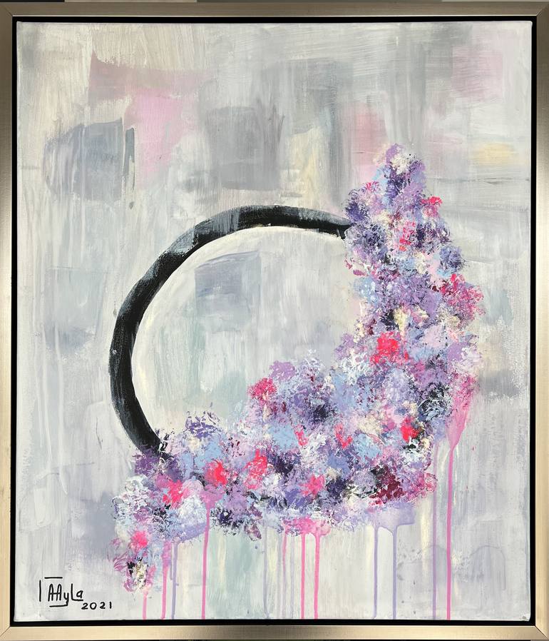 Abstract Flowers Series 2 / 10 The Cradle of Life Painting by Ayla