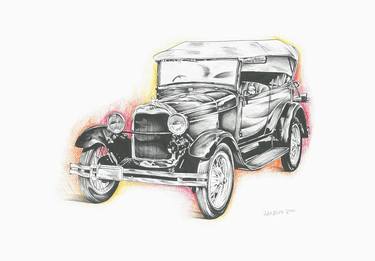 Print of Car Drawings by Rafal Kulik