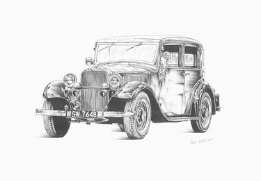 Original Figurative Car Drawings by Rafal Kulik