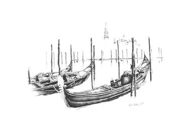 Venice and gondolas, vintage thumb