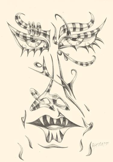 Original Abstract Fantasy Drawing by Rafal Kulik
