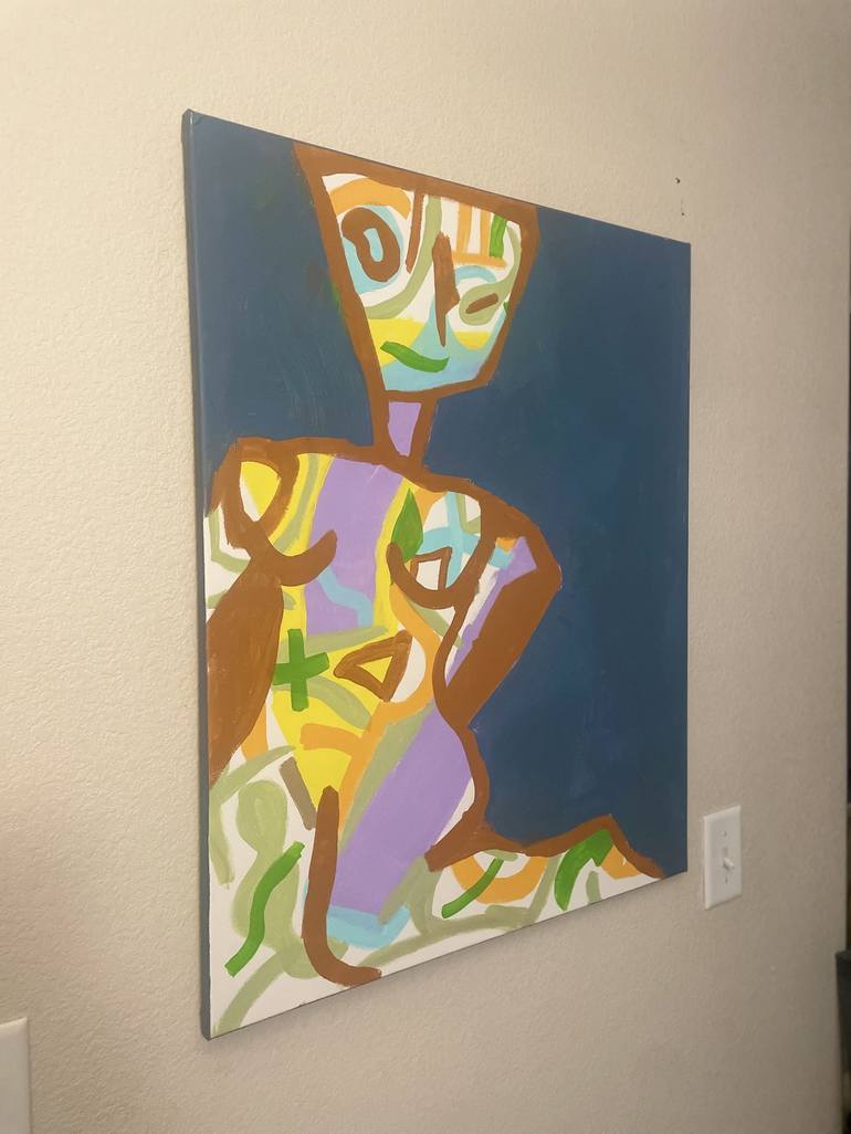 Original Abstract Women Painting by Kristopher James  Bess