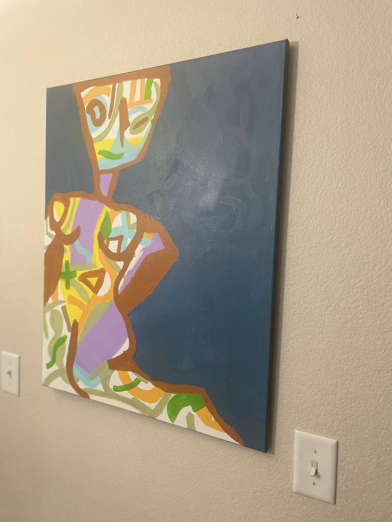 Original Abstract Women Painting by Kristopher James  Bess