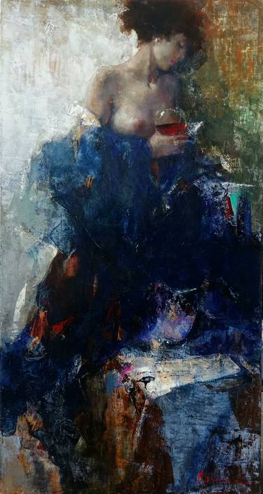 Original Expressionism Women Paintings by Serhiy Reznichenko
