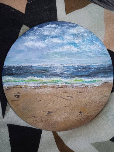 Original Documentary Beach Paintings by Goga Art