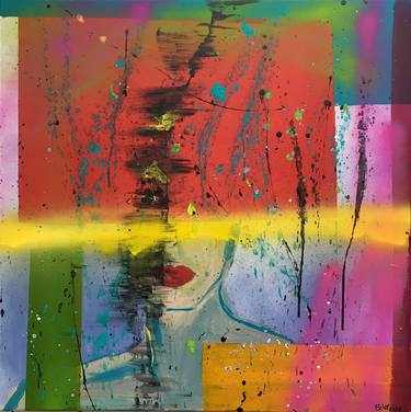 Original Abstract Expressionism Abstract Paintings by Barbara D Angelo Månsson