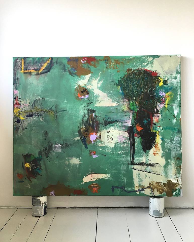 Original Abstract Painting by Barbara D Angelo Månsson