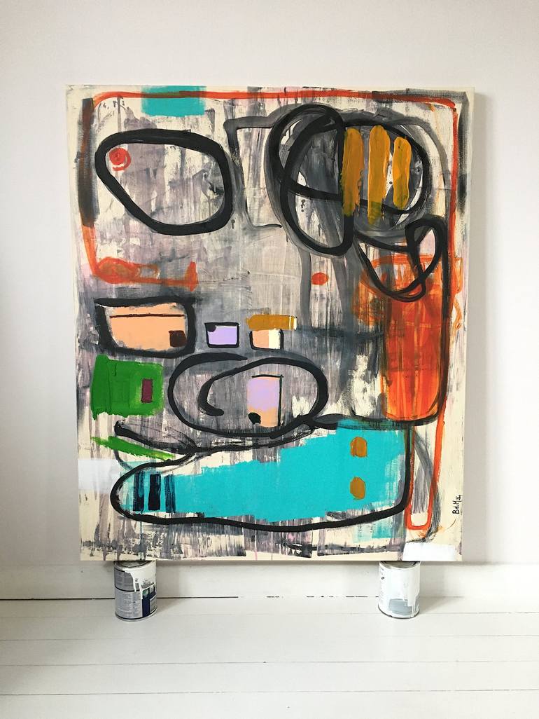 Original Abstract Painting by Barbara D Angelo Månsson