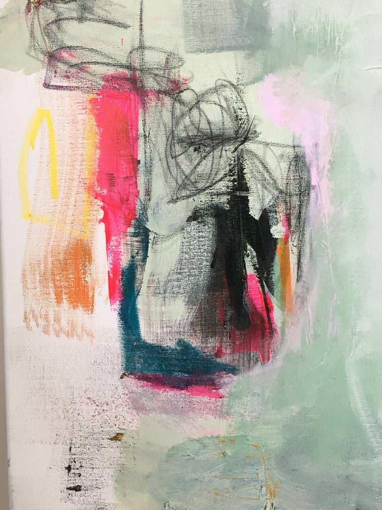 Original Abstract Expressionism Abstract Painting by Barbara D Angelo Månsson