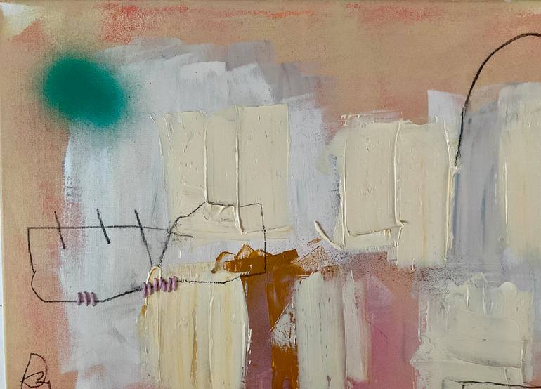 Original Abstract Expressionism Abstract Painting by Barbara D Angelo Månsson