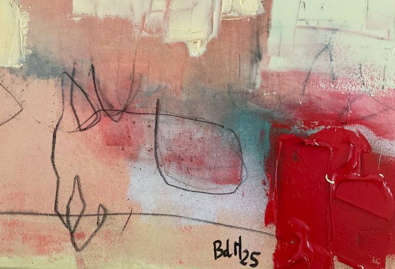 Original Abstract Expressionism Abstract Painting by Barbara D Angelo Månsson