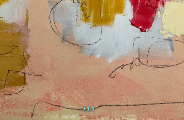 Original Abstract Expressionism Abstract Painting by Barbara D Angelo Månsson