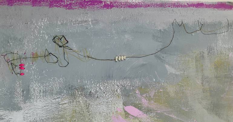 Original Abstract Expressionism Abstract Painting by Barbara D Angelo Månsson