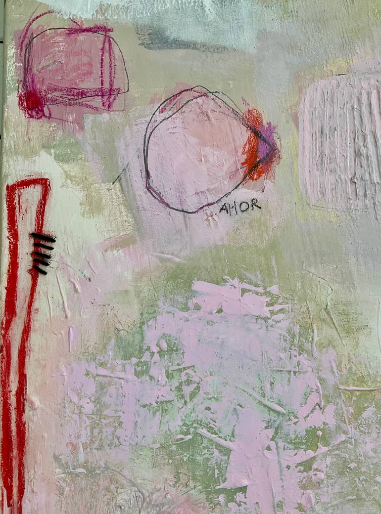 Original Abstract Expressionism Abstract Painting by Barbara D Angelo Månsson