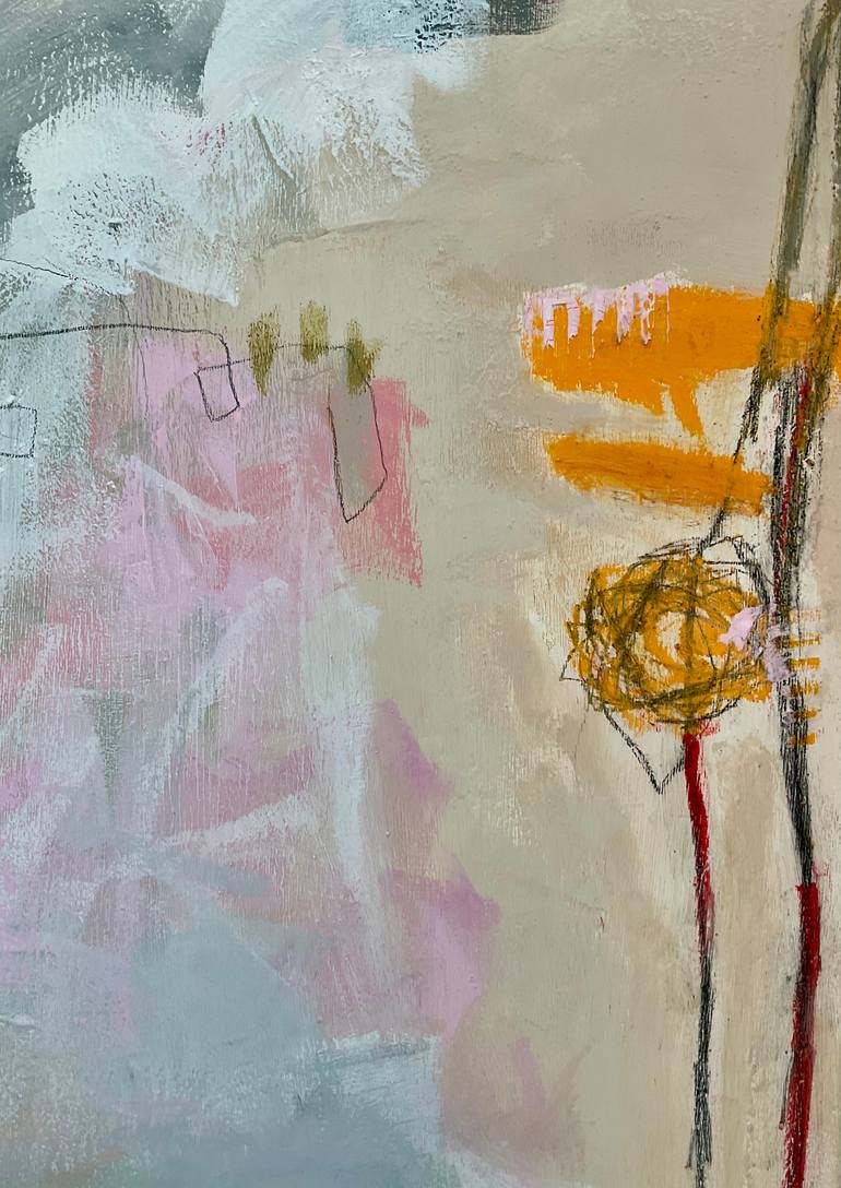 Original Abstract Expressionism Abstract Painting by Barbara D Angelo Månsson