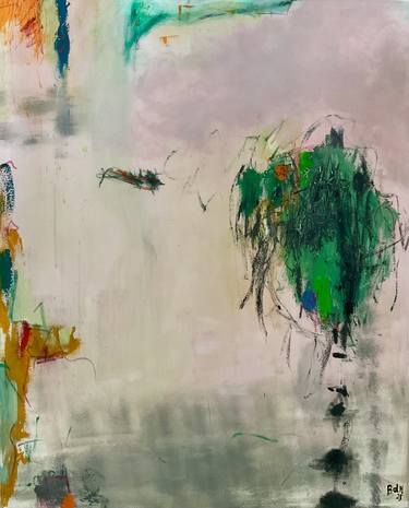 Original Abstract Expressionism Abstract Painting by Barbara D Angelo Månsson