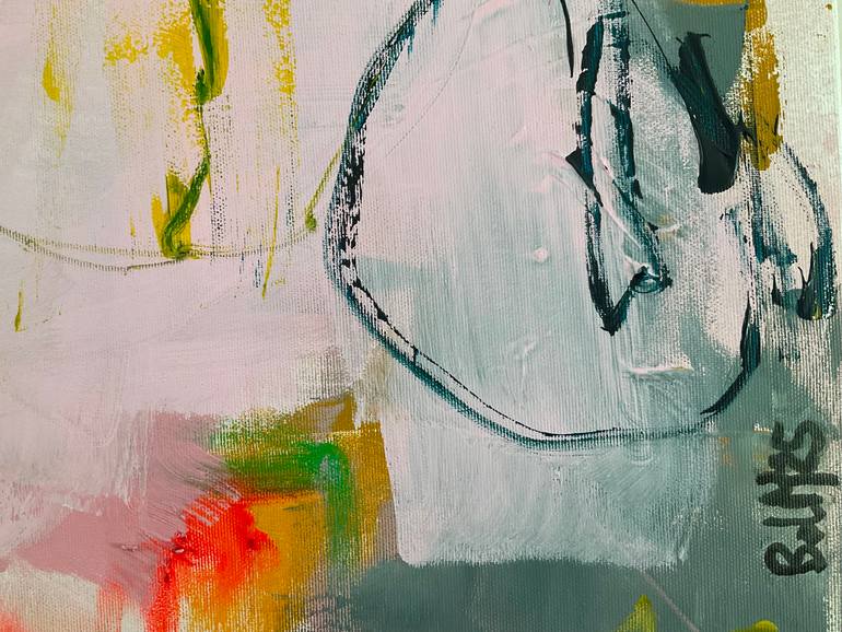 Original Abstract Expressionism Abstract Painting by Barbara D Angelo Månsson