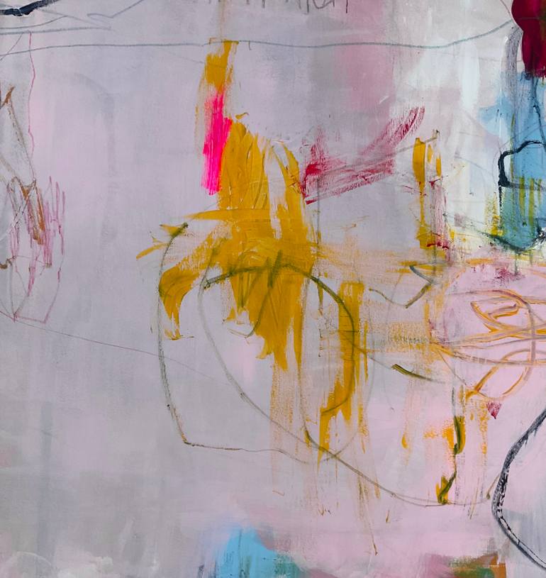 Original Abstract Expressionism Abstract Painting by Barbara D Angelo Månsson
