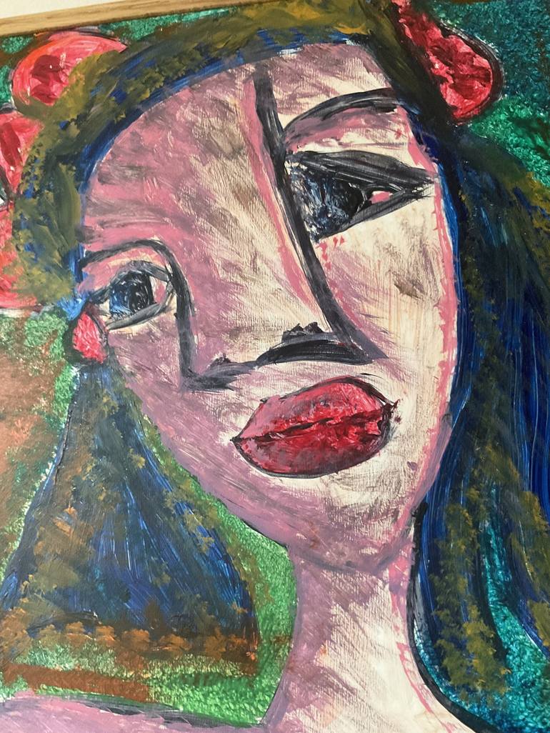 Girl smile Painting by Barbara Månsson | Saatchi Art