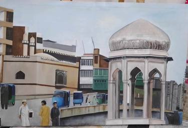 Original Architecture Painting by Syeda Shazra  Zahra