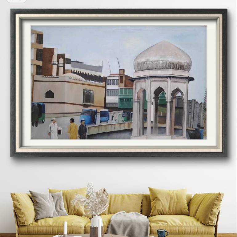 Original Realism Architecture Painting by Syeda Shazra  Zahra