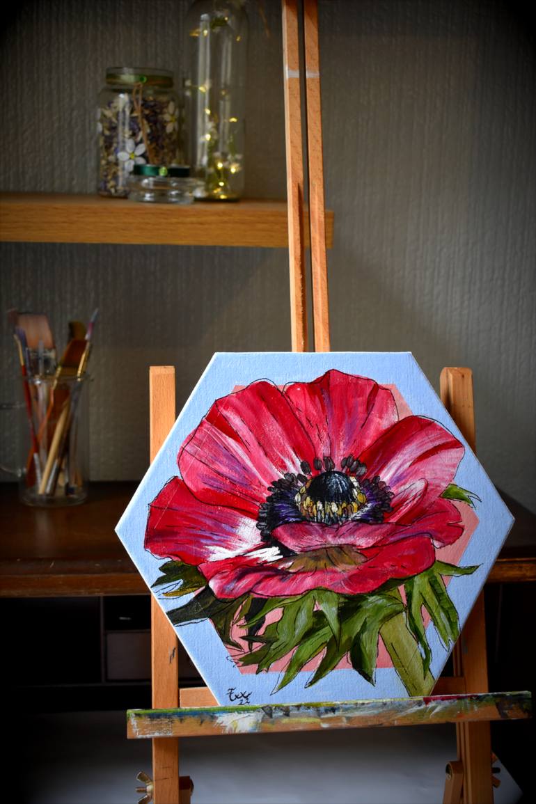 Original Other Floral Painting by Emma Hindle