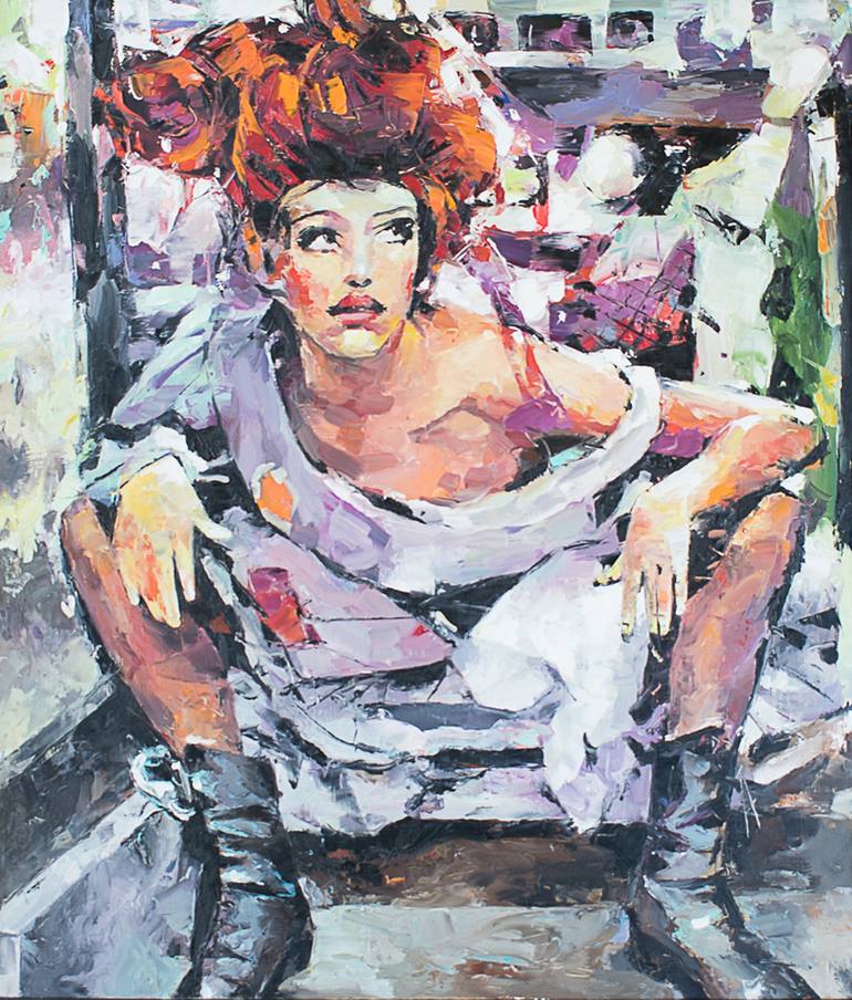 Sex Woman Star Fashion Painting Ginger Girl Painting Painting By Artist Community Saatchi Art