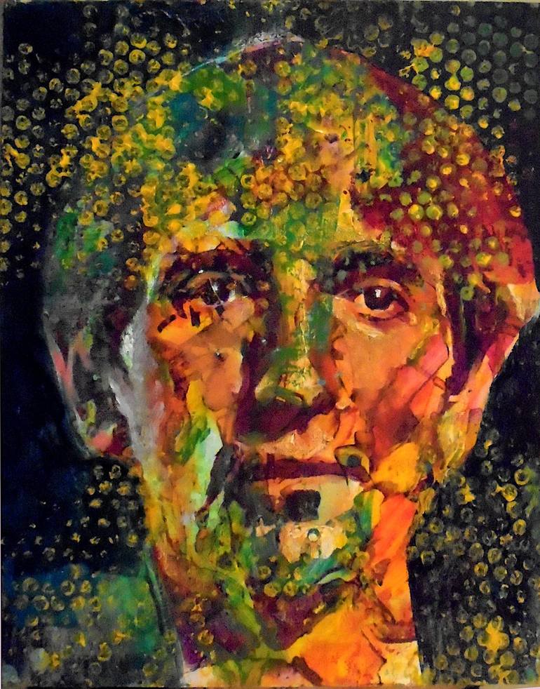 Harry Dean Stanton Painting by Rémi Jouandet | Saatchi Art