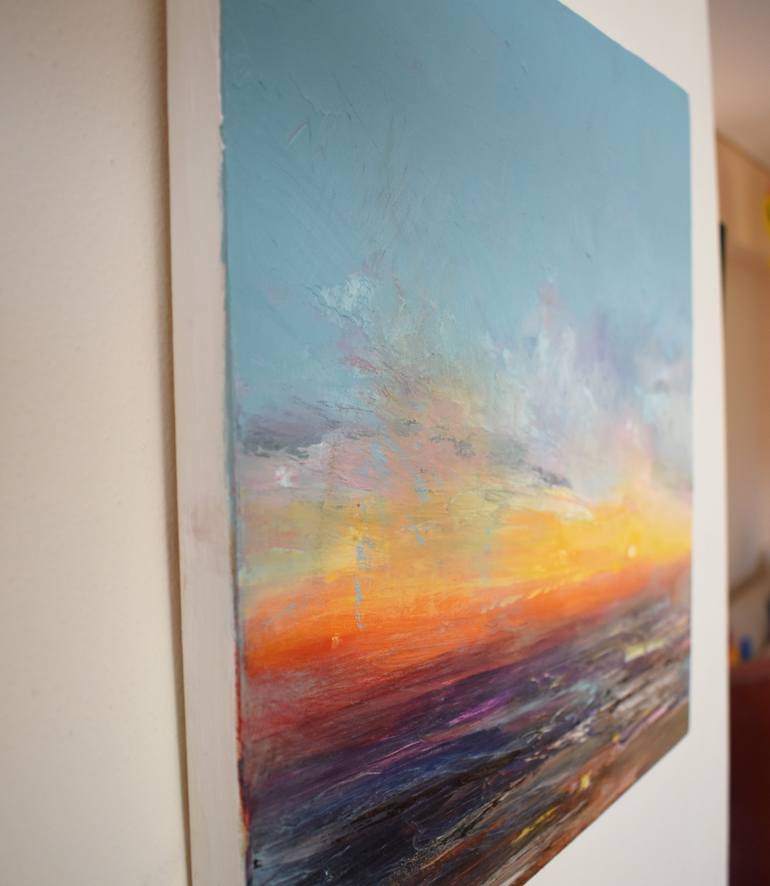 Original Abstract Expressionism Seascape Painting by Sean Fear