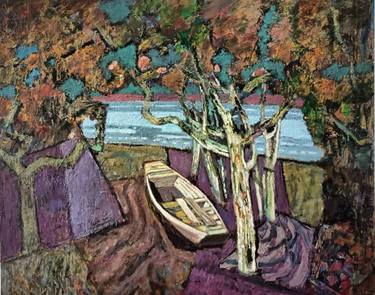 Print of Boat Paintings by Mianyi Liu