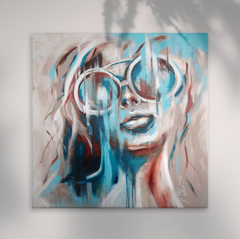 Original Contemporary People Painting by Ruta Radevice