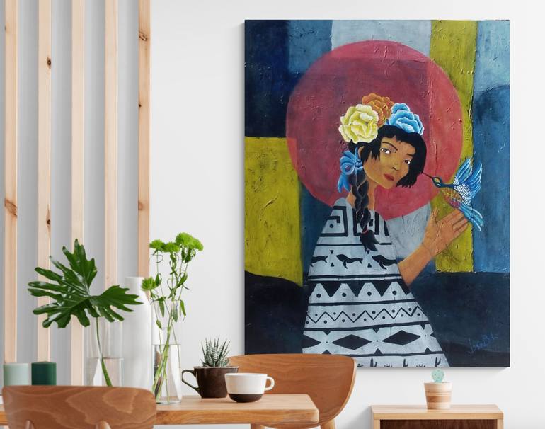 Original Abstract People Painting by Jose Blanco