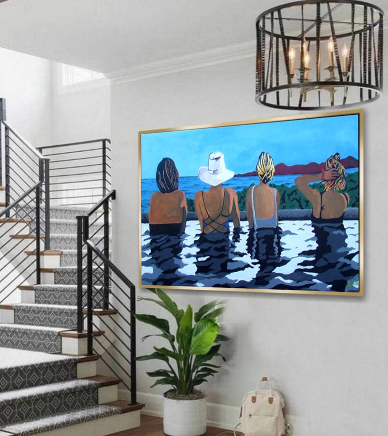 Original Contemporary Beach Painting by Jose Blanco